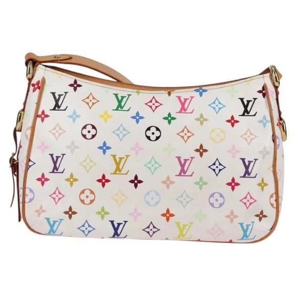 LOUIS VUITTON Monogram Multicolor Lodge GM Bag White M40051 Auth 136625V - Picture 2 of 16